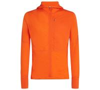 Icebreaker - Merino 200 Realfleece Descender L/S Zip Hoodie - Pullover in pile M arancione