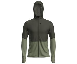 Icebreaker - Merino 200 Realfleece Descender L/S Zip Hoodie - Pullover in pile XL olivia