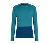 Maglietta funzionale da uomo Icebreaker Men Merino 200 ZoneKnit LS Crewe Taglia: M / Colore: blu/azzurro