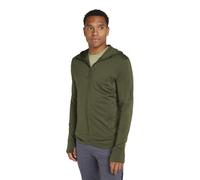 Icebreaker Merino 260 Quantum - giacca in pile con cappuccio - uomo M Dark Green man Lana Merino