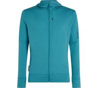 Icebreaker - Merino 260 Quantum IV L/S Zip Hoodie - Felpa di merino con cappuccio M turchese