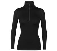Icebreaker Merino 260 Tech Half Zip - maglietta tecnica a maniche lunghe - donna L Black woman Lana Merino