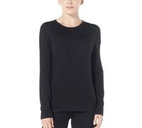 Icebreaker Merino 260 Tech LS Crewe - maglietta tecnica a maniche lunghe - donna L Black woman Lana Merino