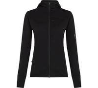 ICEBREAKER Merino Blend 300 Realfleece Descender Ls Zip Hoodie W - Donna - Nero - Taglia L- modello 2026
