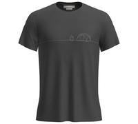 Icebreaker - Merino Core S/S Tee Single Line Camp - Maglia funzionale M grigio