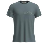 Icebreaker - Merino Core S/S Tee Single Line Camp - Maglia funzionale XL grigio