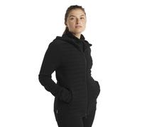 Icebreaker Merino ZoneKnit Zip - felpa con cappuccio - donna S Black woman Lana Merino