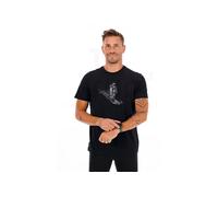 Icebreaker - T-shirt in lana - M Merino 150 Tech Lite SS Tee Skiing Yeti Black per Uomo - Taglia L - Nero