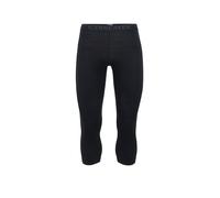 Icebreaker 200 Oasis Merino 3/4 Base Layer Pants Nero XL Uomo