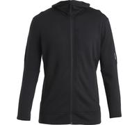 Felpa con cappuccio Icebreaker Merino 260 Quantum Full Zip nero puro - M