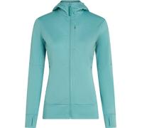 Icebreaker - Pile donna in lana merino - W Merino 260 Quantum LS Zip Hoodie Hydro per Donne - Taglia S - Verde