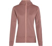 Icebreaker - Pile donna in lana merinos - W Merino 260 Quantum LS Zip Hoodie Summit/Blush per Donne - Taglia S - Marrone