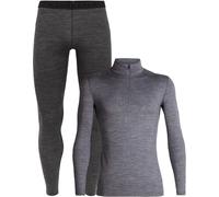 Icebreaker - Primo strato in lana merino - Pack M Merino 200 Oasis LS Half Zip Gritstone Heather
