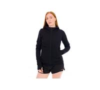 Icebreaker Felpa con cappuccio e zip Merino Blend 300 Realfleece Descender – Nero Donna L