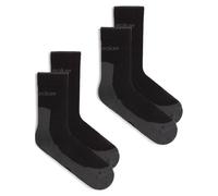 Icebreaker - Set da 2 calzini escursionismo da uomo in Lana Merino - M Merino Hike+ Light Crew 2 Pack Black/Obsidian per Uomo - Taglia M - Nero