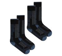 Icebreaker - Set di 2 paia di calze da sci da donna in lana merino - W Merino Blend Ski+ Medium OTC 2 Pack Black/Dawn/Graphite per Donne - Taglia 38-40 - Nero