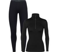 Icebreaker - Strato base in lana merino - Pack W Merino 260 Tech LS Half Zip Black