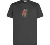 Maglietta da uomo Icebreaker Men Merino 150 Tech Lite SS Tee Bear Catch Taglia: L / Colore: grigio scuro
