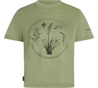 Icebreaker - t-shirt da escursionismo in lana merino leggera - W Merino 150 Tech Lite SS Crop Tee Seed Story Lichen per Donne - Taglia XS - Verde