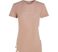 Icebreaker - T-shirt da escursionismo in lana merino leggera - W Merino 150 Tech Lite SS Tee Sparkling Stars Pink Quartz per Donne in Pelle - Taglia M - Rosa