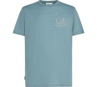 Icebreaker - t-shirt da escursionismo in lana merino - M Merino 150 Tech Lite SS Tee Peaceful Pass Flint Blue per Uomo - Taglia S