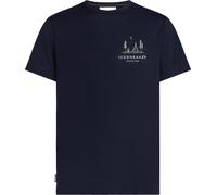 Icebreaker - T-shirt da trekking in lana merino leggera e tecnica - M Merino 150 Tech Lite SS Tee Peaceful Pass Midnight Navy per Uomo - Taglia L - Blu navy