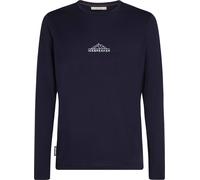 Icebreaker - T-shirt in lana - M Merino 150 Tech Lite LS Tee Road To Cook Midnight Navy per Uomo - Taglia S - Blu navy