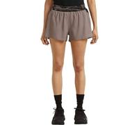 Icebreaker - Short escursionismo leggero e traspirante - W Merino Blend 125 ZoneKnit Speed 3" Shorts Porcini/Black/Aop per Donne - Taglia M - Marrone