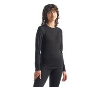 Icebreaker 260 Tech Crew Merino Long Sleeve Base Layer Nero XS Donna