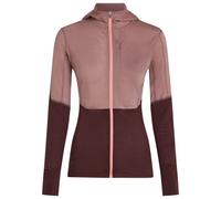 Icebreaker - Women's 200 RealFleece Descender L/S Zip Hoodie - Felpa di merino con cappuccio L marrone