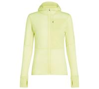 Icebreaker - Women's 200 RealFleece Descender L/S Zip Hoodie - Felpa di merino con cappuccio XS giallo