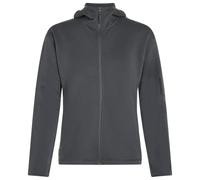Icebreaker - Women's 360 Realfleece Elem L/S Zip Hoodie - Felpa di merino con cappuccio S blu/grigio