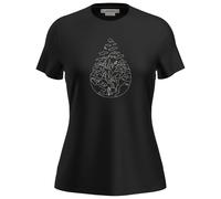 Maglietta da donna Icebreaker Women Merino 150 Tech Lite SS Tee Hike Path Taglia: L / Colore: nero