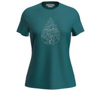 Icebreaker - Women's Merino 150 Tech Lite III S/S Hike Path - Maglia merino XL tidal teal