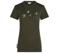 Icebreaker - Women's Merino 150 Tech Lite S/S Bird Transit - Maglia merino M olivia