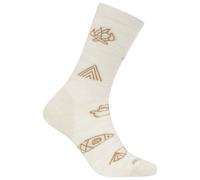 Icebreaker - Women's Merino Lifestyle UL Crew Camp Essentials - Calze casual Unisex S | EU 39|41,5 beige/bianco
