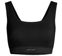 Icebreaker - Women's Merino Rib Lotus Bra - Reggiseno sportivo L nero