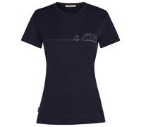 Icebreaker - Women's Merino150 TechLite S/S Single Line Camp - Maglia merino XS blu
