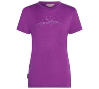 Icebreaker - Women's Merino150 TechLite S/S Sparkling Stars - Maglia merino S lilla
