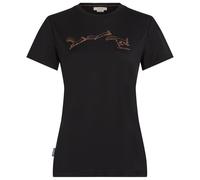 Icebreaker - Women's Merino150 TecLite S/S AirbourneSquirrel - Maglia merino XS nero