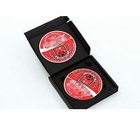 ICECHAN Roller Coaster Magic Tricks Coin Into Glass Cup Close Up Street Stage Magic Props Magician Illusion Gimmick Mentalism Puzzle Toy (rosso)