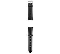 ICECHEN 20mm PU pelle colore nero braccialetto orologio nuovo, Nero , Cinturino