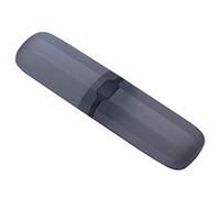 ICECHEN Custodia da viaggio per spazzolino da denti estensibile, contenitore per dentifricio, antibatterico, regolabile, nero