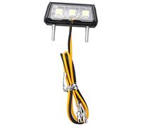 ICECHEN Luce LED decorativa per targa posteriore per moto, colore bianco