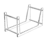 ICECHEN Supporto per dischi in vinile trasparente per album da tavolo, espositore per dischi in vinile acrilico, 50 pezzi