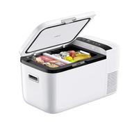 ICECO GO20 - Frigorifero portatile da 20 litri, a doppia zona, 12 Volt, con compressore Secop, refrigeratore elettrico, CC e CA, -17,8 °C - 10,0 °C, compressore per esterni, colore: