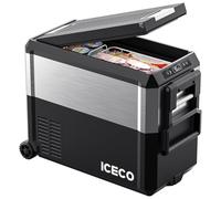 ICECO JP50 Pro - Raffreddatore portatile con coperchio multidirezionale, 12 V, frigorifero da 50 litri, frigorifero compatto con compressore Secop, per auto e casa, -4 °F ~ 22 °F, DC 12/24