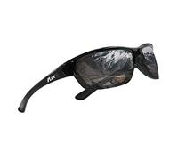 ICECUBE AVENTO Occhiali da sole sportivi polarizzati UV401 con funzione antiscivolo e montatura leggera, per uomini e donne durante la guida, corsa, baseball, golf, sport casual e attività, BLK