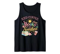 Iced Coffee Books & Sunshine Summer Reading Spicy Book Girl Canotta