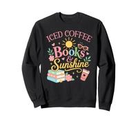 Iced Coffee Books & Sunshine Summer Reading Spicy Book Girl Felpa